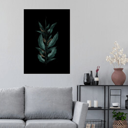 Plakat Kompozycja z tropikalnych liści