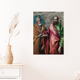 Plakat samoprzylepny El Greco "Święty Piotr i Święty Paweł" - reprodukcja