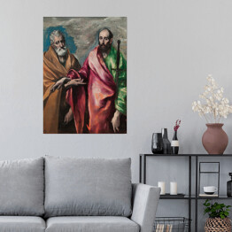 Plakat samoprzylepny El Greco "Święty Piotr i Święty Paweł" - reprodukcja