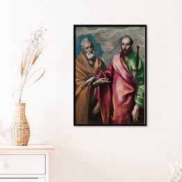 Plakat w ramie El Greco "Święty Piotr i Święty Paweł" - reprodukcja