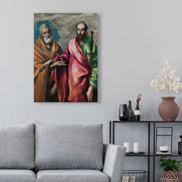 Obraz na płótnie El Greco "Święty Piotr i Święty Paweł" - reprodukcja