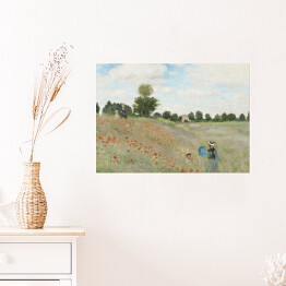 Plakat Claude Monet Pole maków koło Argenteuil. Reprodukcja obrazu