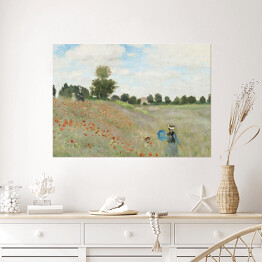 Plakat samoprzylepny Claude Monet Pole maków koło Argenteuil. Reprodukcja obrazu
