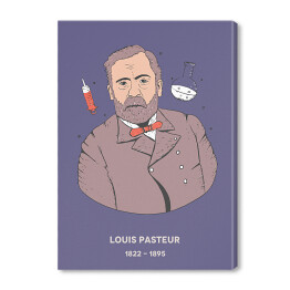 Obraz na płótnie Louis Pasteur - znani naukowcy - ilustracja