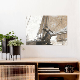 Plakat Winslow Homer Yachting Girl Reprodukcja