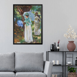 Obraz w ramie John Singer Sargent Two Girls with Parasols. Reprodukcja obrazu
