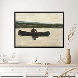 Obraz w ramie Winslow Homer Playing a Fish Reprodukcja