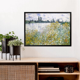 Obraz w ramie Claude Monet Kwiaty w pobliżu Vetheuil Reprodukcja obrazu