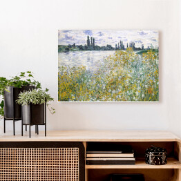 Obraz na płótnie Claude Monet Kwiaty w pobliżu Vetheuil Reprodukcja obrazu