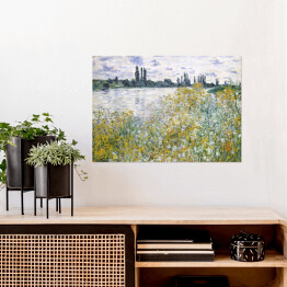 Plakat Claude Monet Kwiaty w pobliżu Vetheuil Reprodukcja obrazu