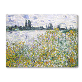 Obraz na płótnie Claude Monet Kwiaty w pobliżu Vetheuil Reprodukcja obrazu