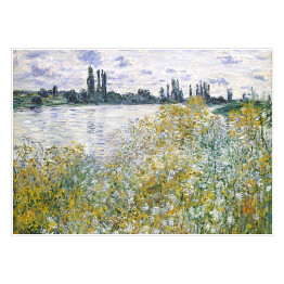 Plakat Claude Monet Kwiaty w pobliżu Vetheuil Reprodukcja obrazu