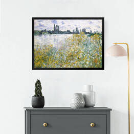 Obraz w ramie Claude Monet Kwiaty w pobliżu Vetheuil Reprodukcja obrazu