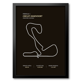 Obraz w ramie Circuit Zandvoort - Tory wyścigowe Formuły 1