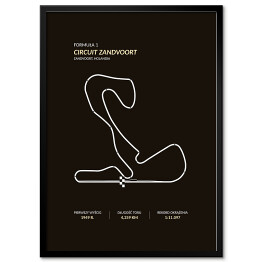 Plakat w ramie Circuit Zandvoort - Tory wyścigowe Formuły 1