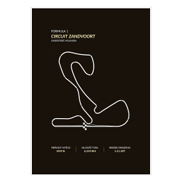 Plakat samoprzylepny Circuit Zandvoort - Tory wyścigowe Formuły 1