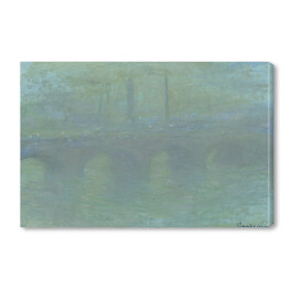 Obraz na płótnie Claude Monet Most Waterloo Londyn we mgle Reprodukcja obrazu