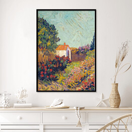 Plakat w ramie Vincent van Gogh Pejzaż. Reprodukcja