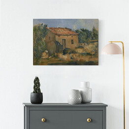 Obraz na płótnie Paul Cézanne "Opuszczony dom blisko d'Aix-en-Provence" - reprodukcja