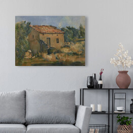 Obraz na płótnie Paul Cézanne "Opuszczony dom blisko d'Aix-en-Provence" - reprodukcja