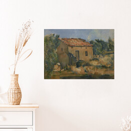 Plakat samoprzylepny Paul Cézanne "Opuszczony dom blisko d'Aix-en-Provence" - reprodukcja
