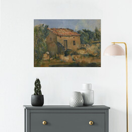 Plakat Paul Cézanne "Opuszczony dom blisko d'Aix-en-Provence" - reprodukcja