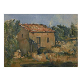 Plakat Paul Cézanne "Opuszczony dom blisko d'Aix-en-Provence" - reprodukcja