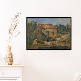 Plakat w ramie Paul Cézanne "Opuszczony dom blisko d'Aix-en-Provence" - reprodukcja