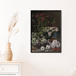 Plakat w ramie Claude Monet Wiosenne kwiaty. Reprodukcja