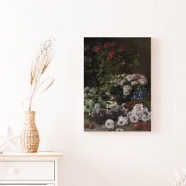 Obraz na płótnie Claude Monet Wiosenne kwiaty. Reprodukcja