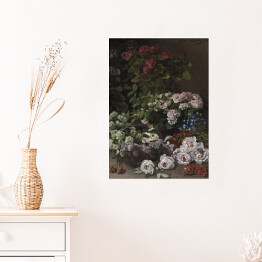 Plakat samoprzylepny Claude Monet Wiosenne kwiaty. Reprodukcja