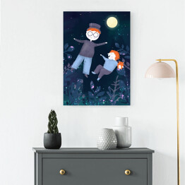 Obraz klasyczny Piotruś Pan - Chłopcy w blasku księżyca