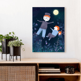 Obraz klasyczny Piotruś Pan - Chłopcy w blasku księżyca
