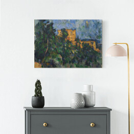 Obraz na płótnie Paul Cezanne "Ciemny zamek" - reprodukcja