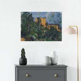 Plakat Paul Cezanne "Ciemny zamek" - reprodukcja
