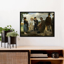 Plakat w ramie Edouard Manet "Stary muzyk" - reprodukcja