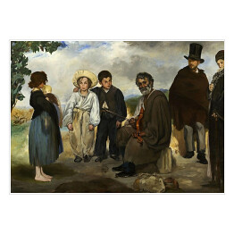 Plakat samoprzylepny Edouard Manet "Stary muzyk" - reprodukcja