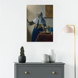 Plakat Jan Vermeer Kobieta z dzbanem Reprodukcja
