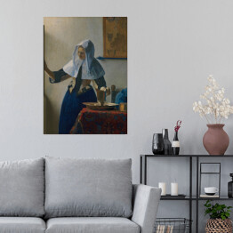 Plakat samoprzylepny Jan Vermeer Kobieta z dzbanem Reprodukcja