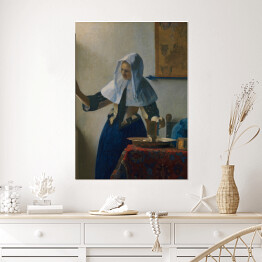 Plakat Jan Vermeer Kobieta z dzbanem Reprodukcja