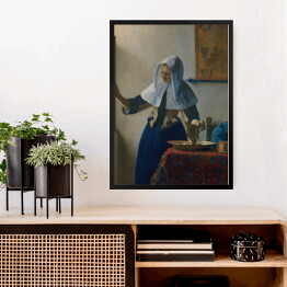 Obraz w ramie Jan Vermeer Kobieta z dzbanem Reprodukcja