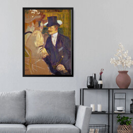 Obraz w ramie Henri de Toulouse-Lautrec "Anglik w Moulin Rouge" - reprodukcja