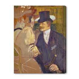 Obraz na płótnie Henri de Toulouse-Lautrec "Anglik w Moulin Rouge" - reprodukcja