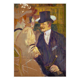 Plakat Henri de Toulouse-Lautrec "Anglik w Moulin Rouge" - reprodukcja