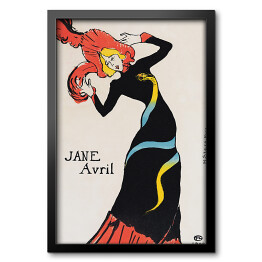 Obraz w ramie Henri de Toulouse-Lautrec "Jane Avril" - reprodukcja