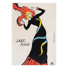 Plakat Henri de Toulouse-Lautrec "Jane Avril" - reprodukcja
