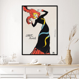 Plakat w ramie Henri de Toulouse-Lautrec "Jane Avril" - reprodukcja