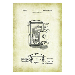Plakat samoprzylepny F. A. Brownell - patenty na rycinach vintage