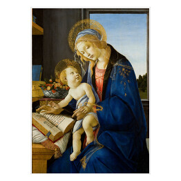 Plakat Sandro Botticelli "Maryja i Jezus" - reprodukcja