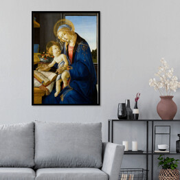 Plakat w ramie Sandro Botticelli "Maryja i Jezus" - reprodukcja